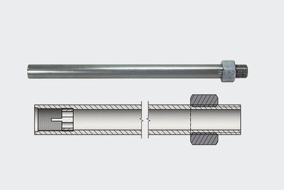 Tube d'injection avec ouvre-soupape 