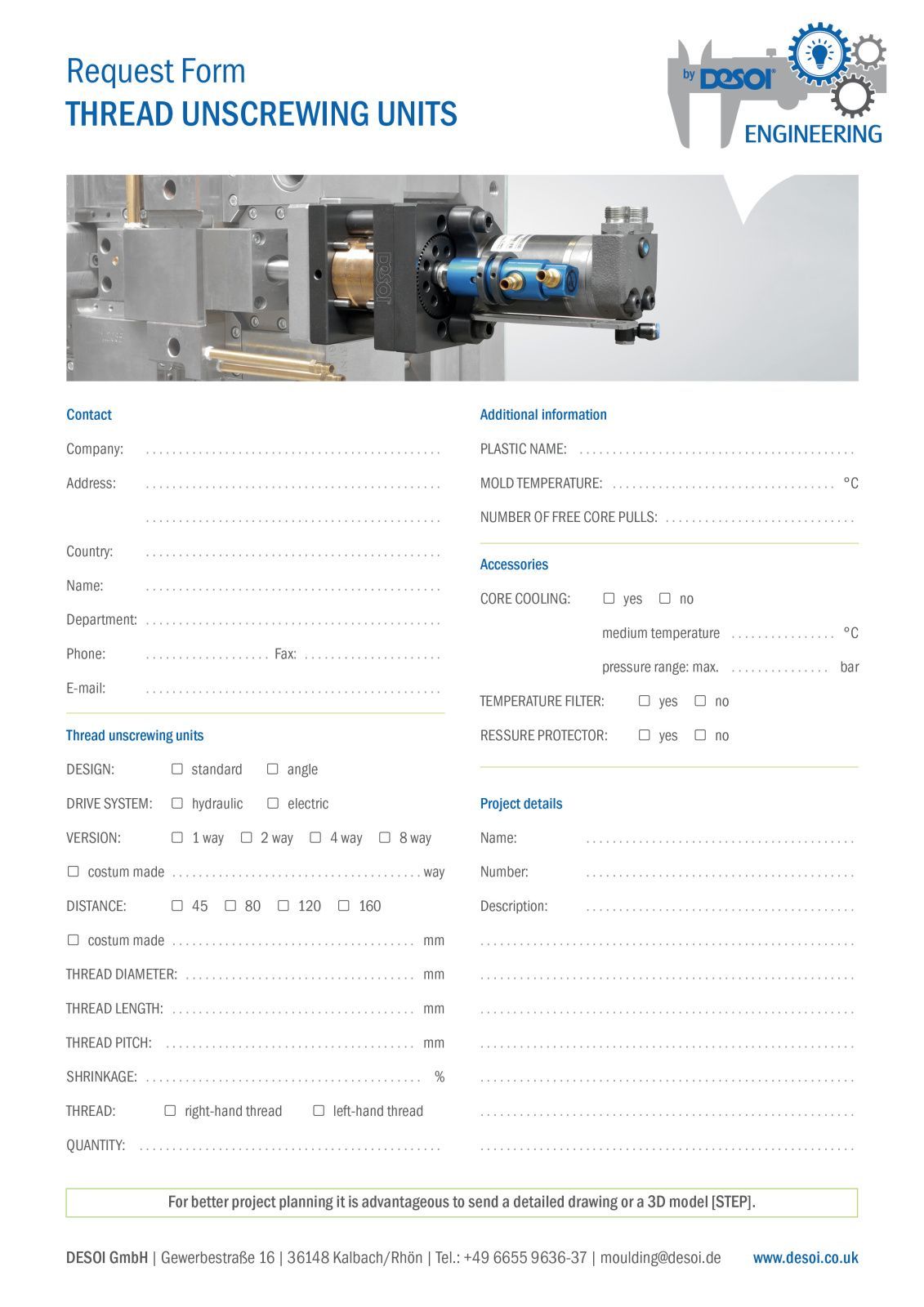 Anfragenformular GAE