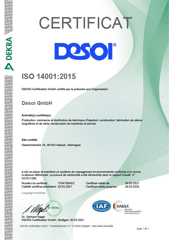 Umweltmanagement ISO 14001:2015